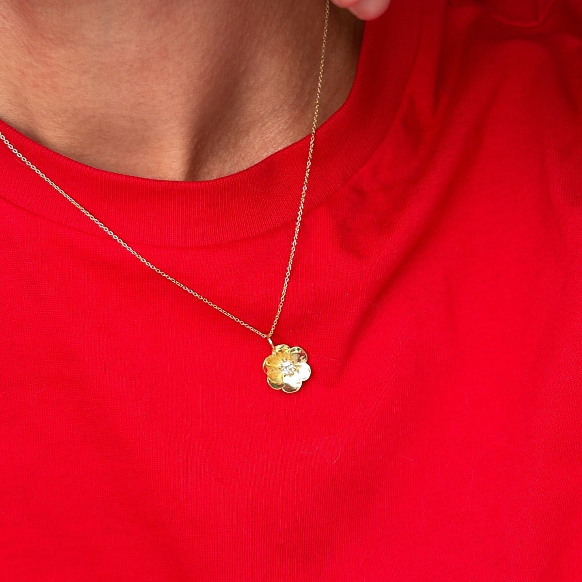diamond poppy evelyn pendant