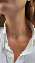 silk pear cut pendant