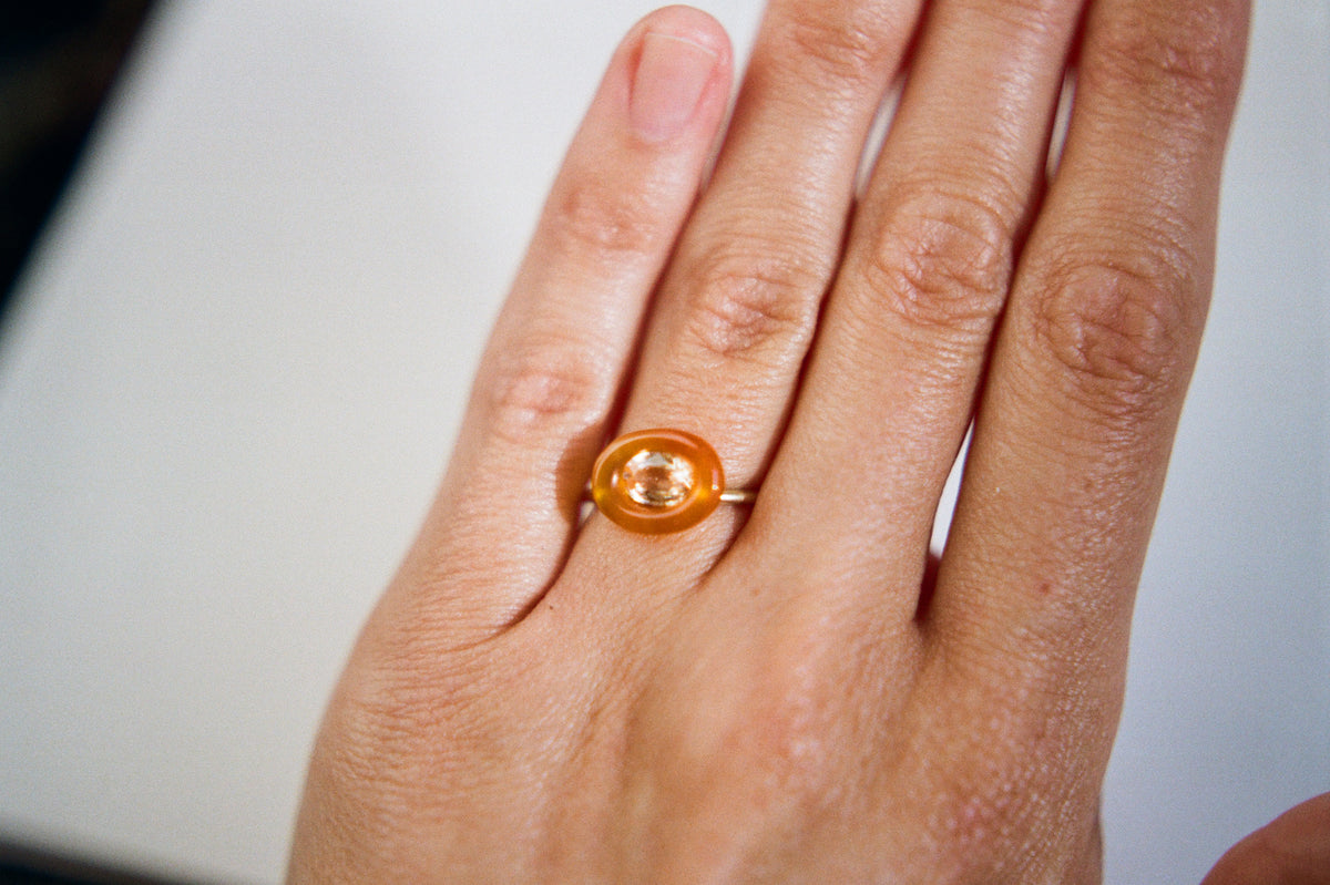 orange carnelian yellow tourmaline eclipse