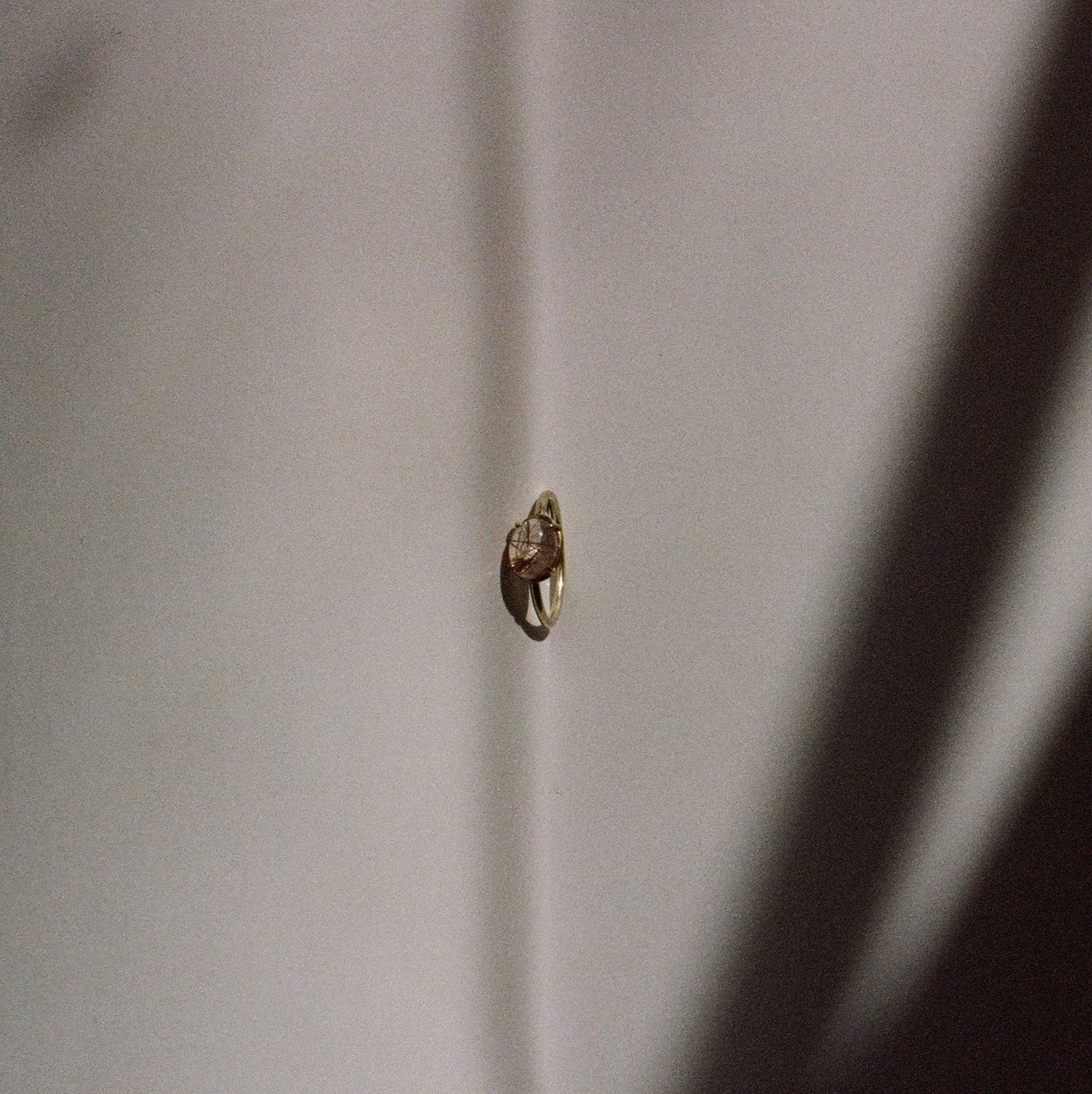 rutilated quartz ring