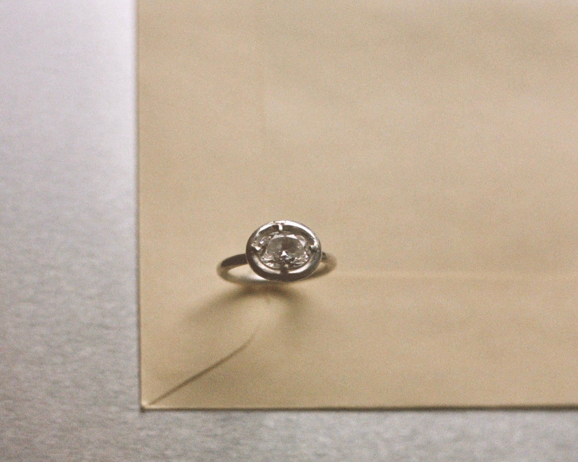 east-west diamond ring