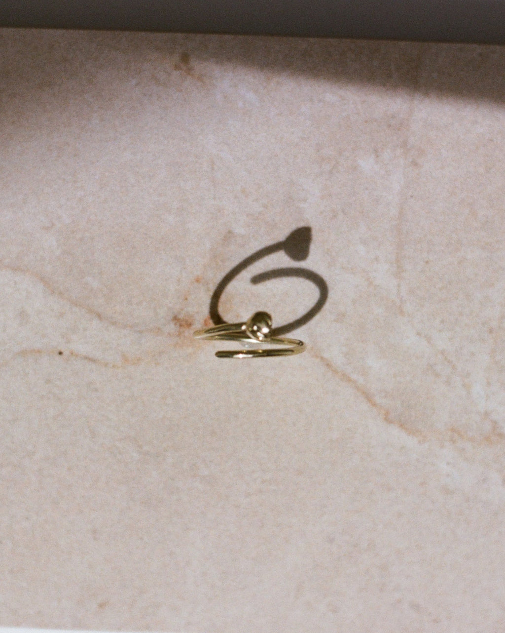 tulip ring in 14k gold