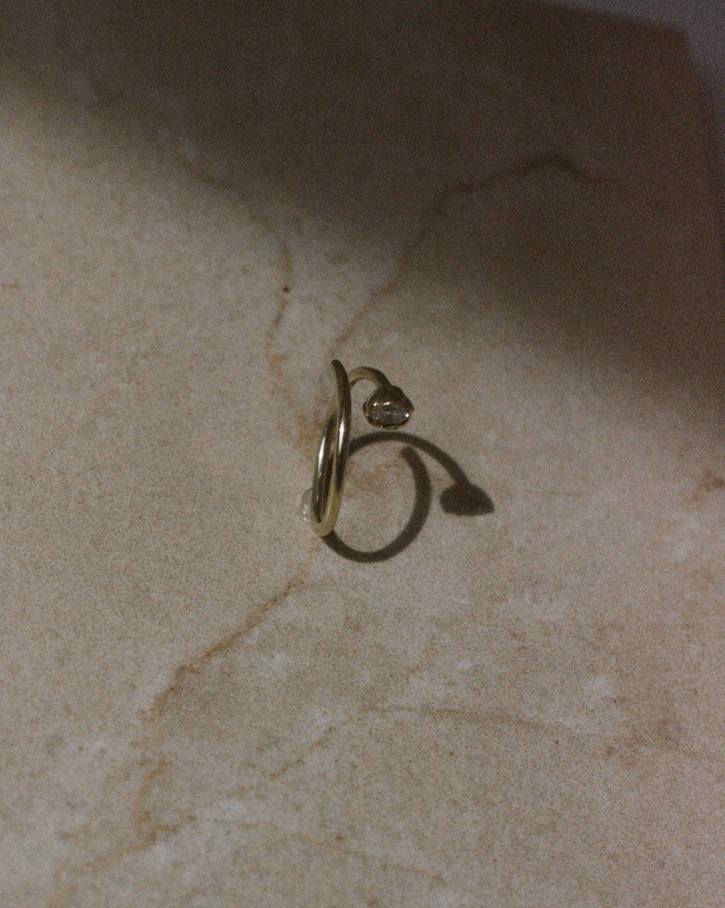 tulip ring in 14k gold