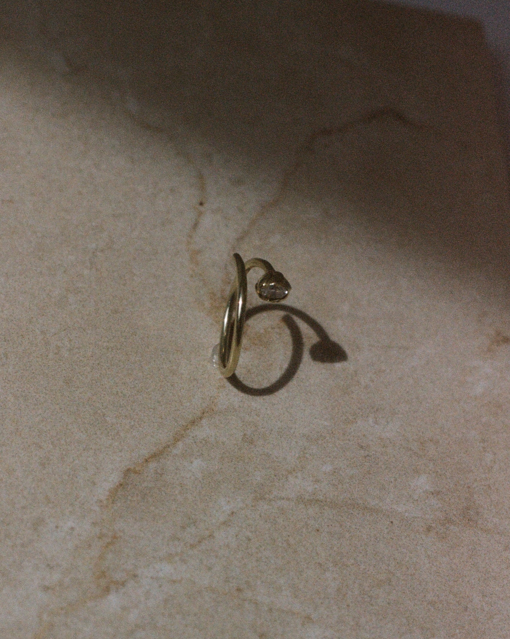 tulip ring in 14k gold