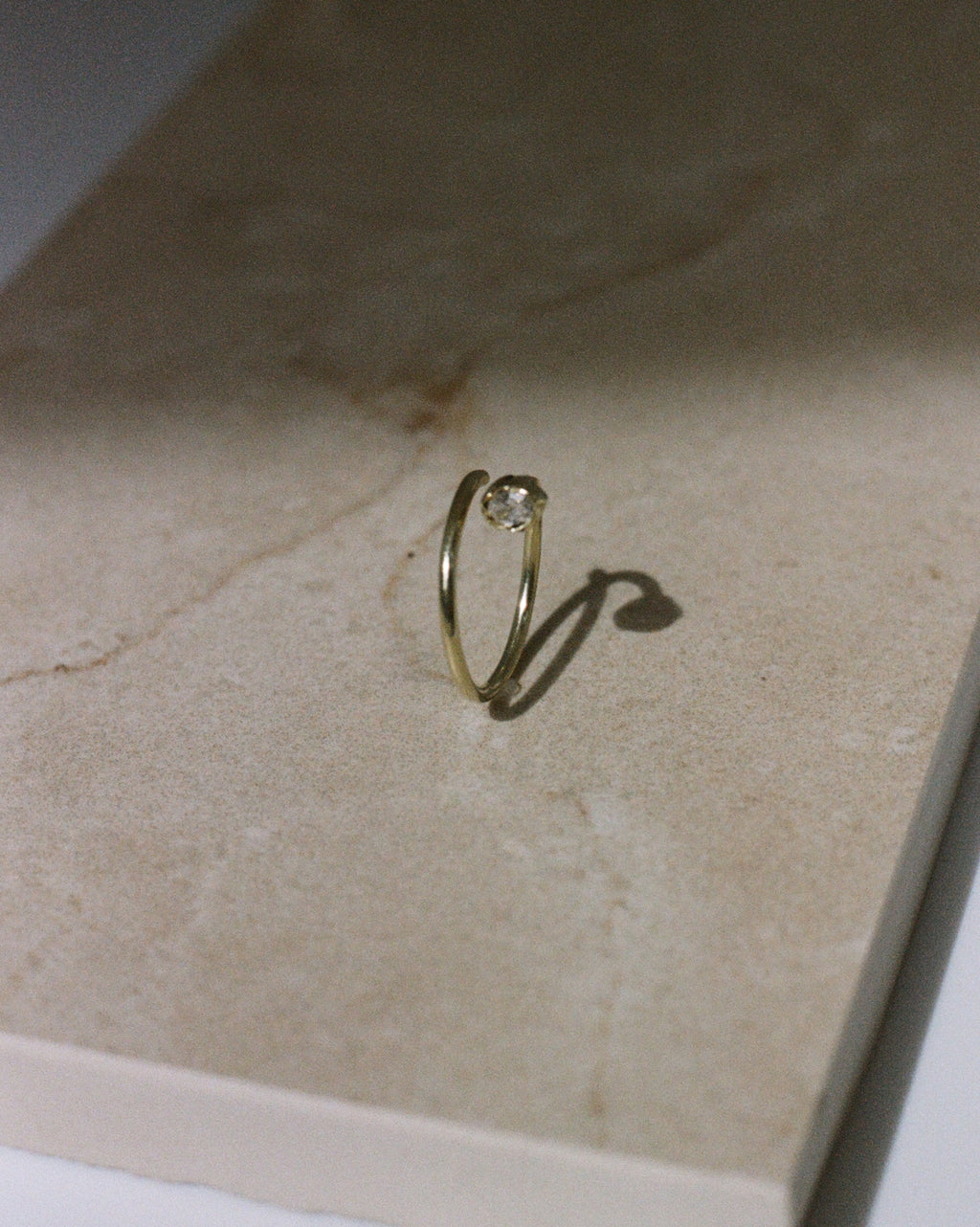 tulip ring in 14k gold