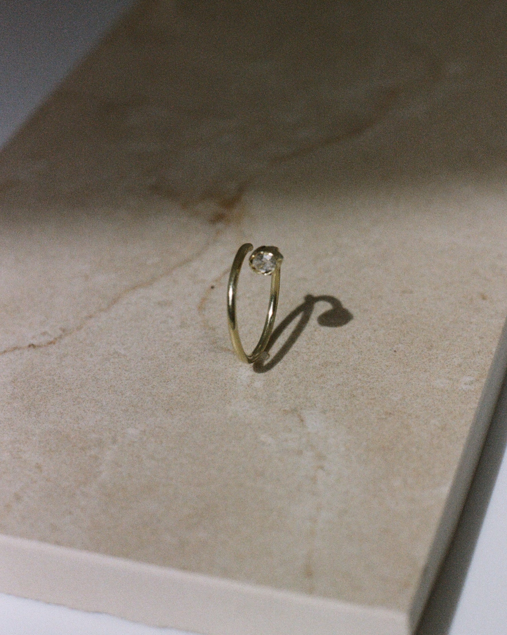 tulip ring in 14k gold