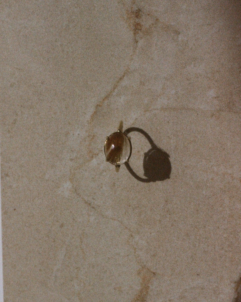 rutilated quartz ring