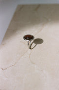 silver tiger eye ring