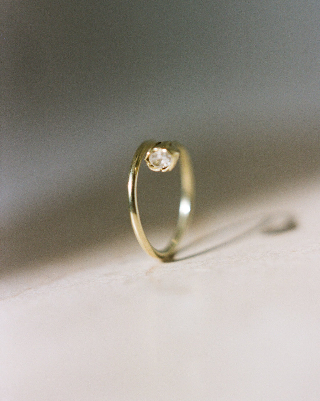 tulip ring in 14k gold