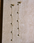 pearl gold earrings