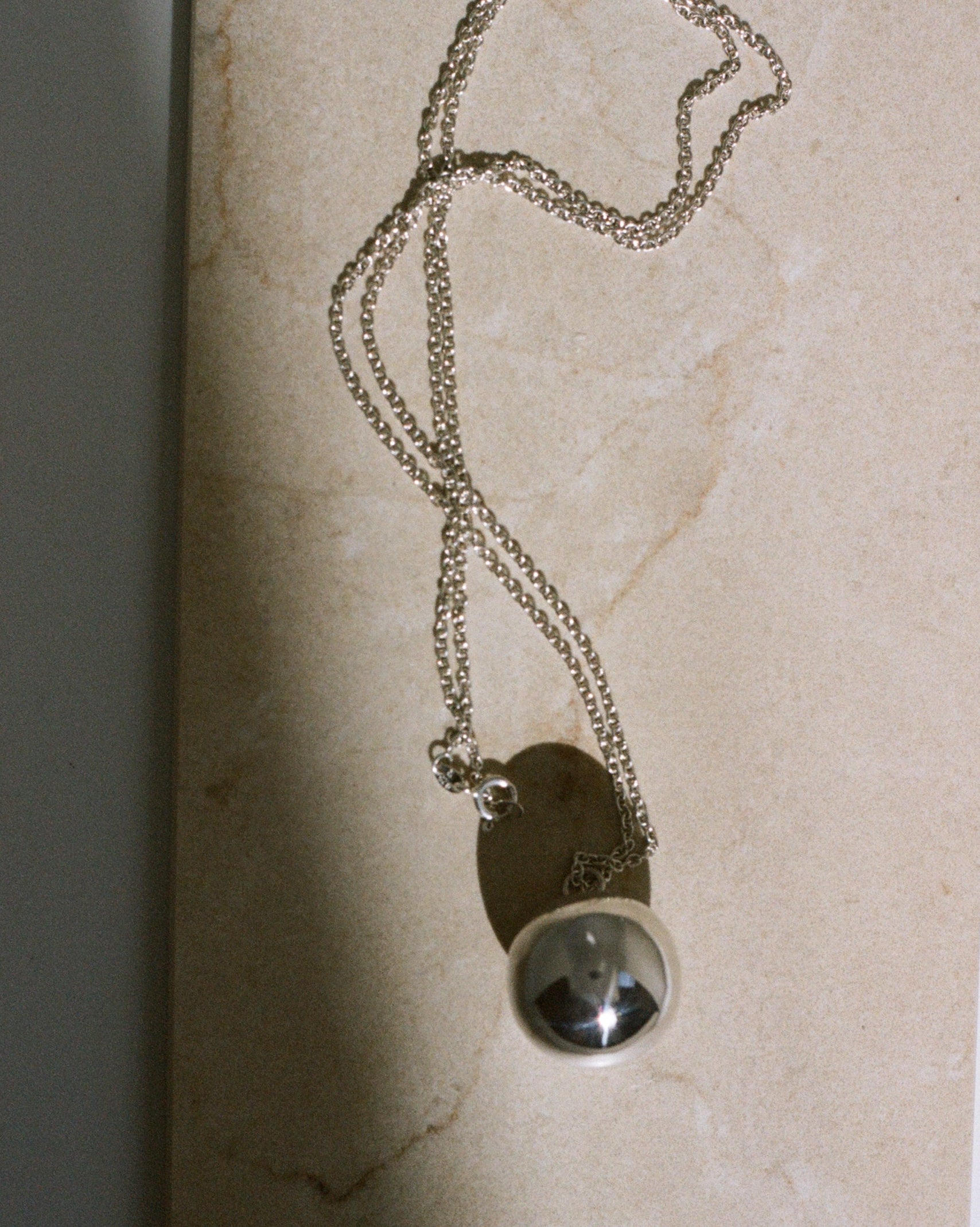 long sphere necklace