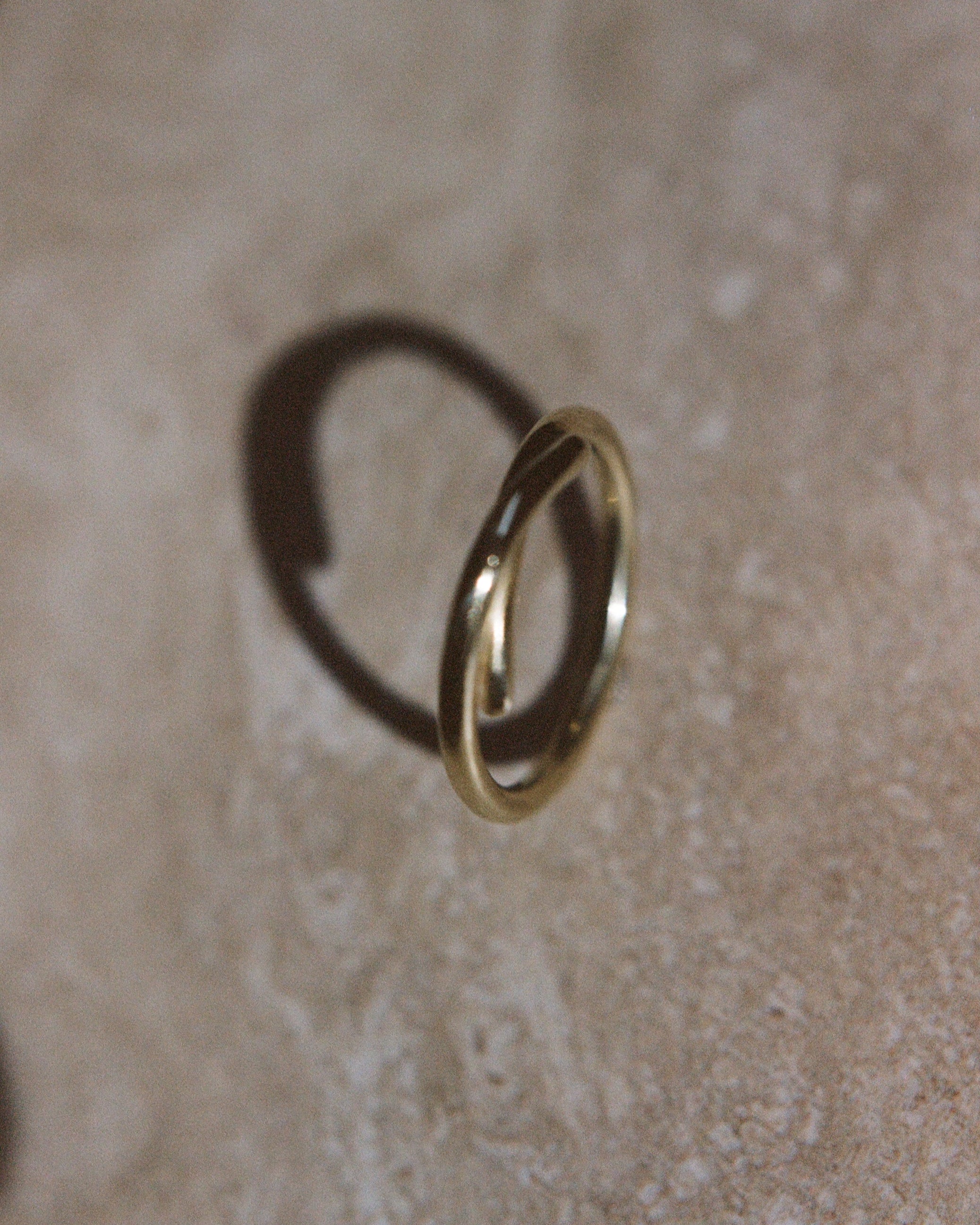 curved golden ring