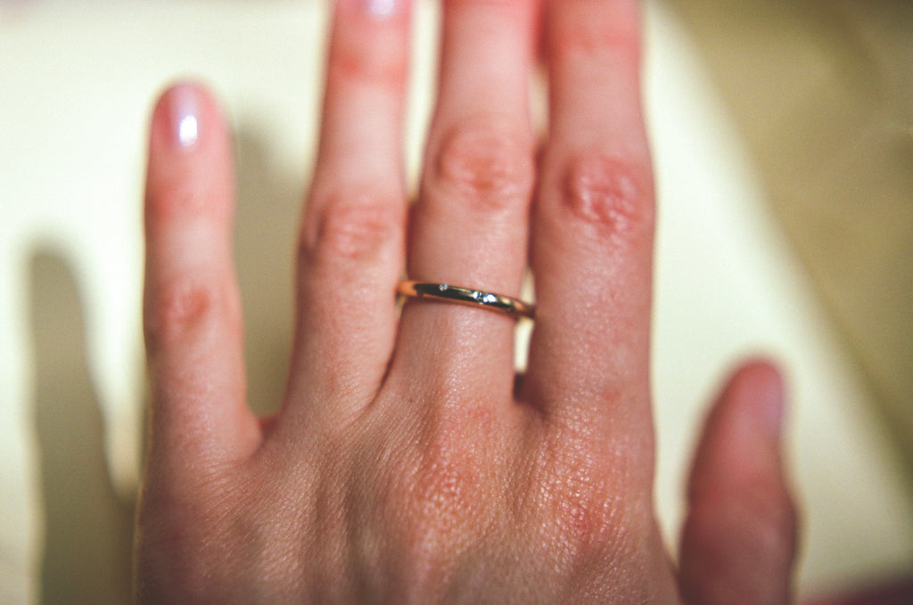 18k rose gold ring