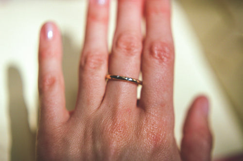 18k rose gold ring