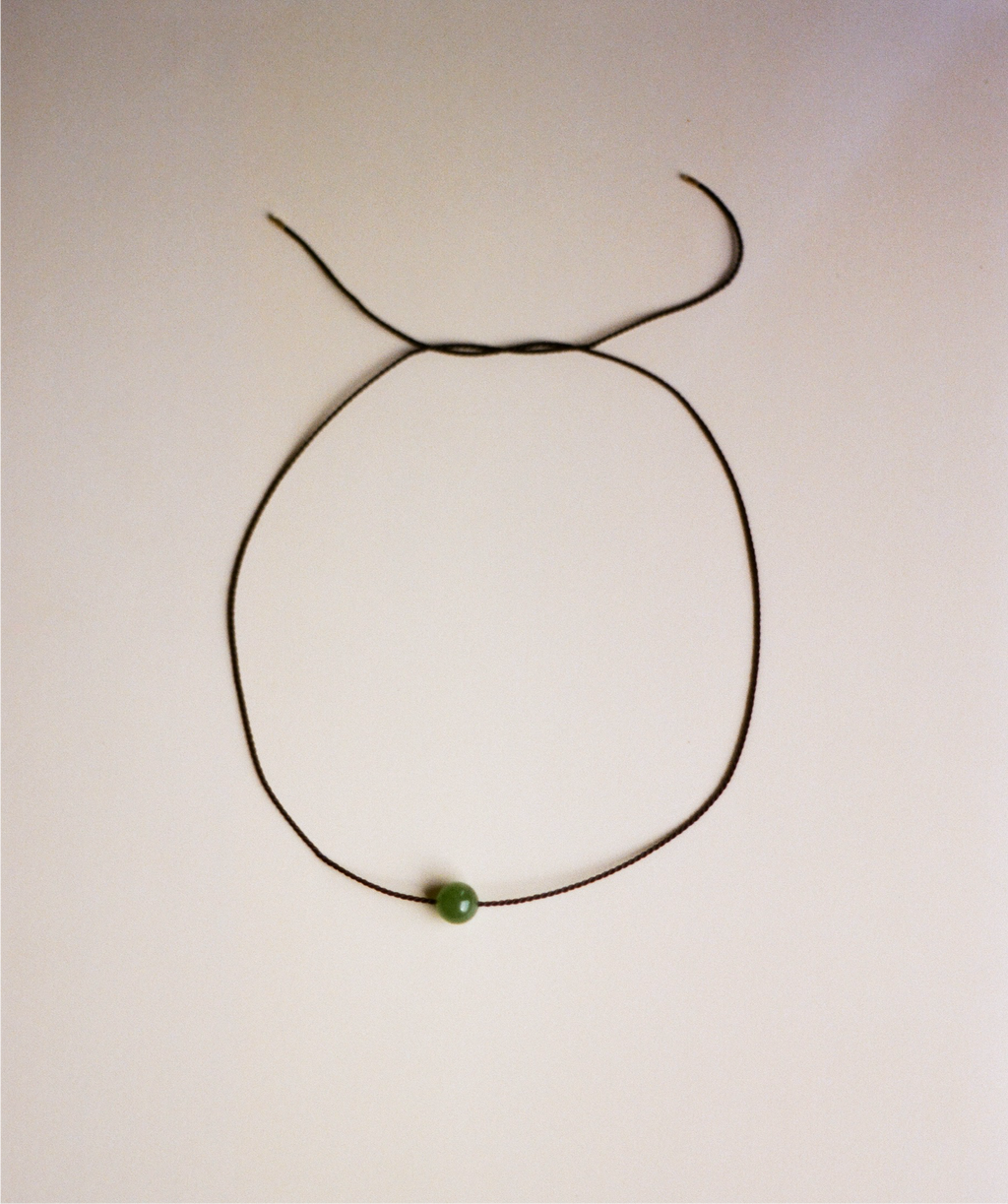 jade silk choker