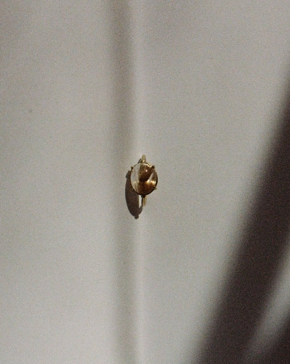 rutilated quartz ring