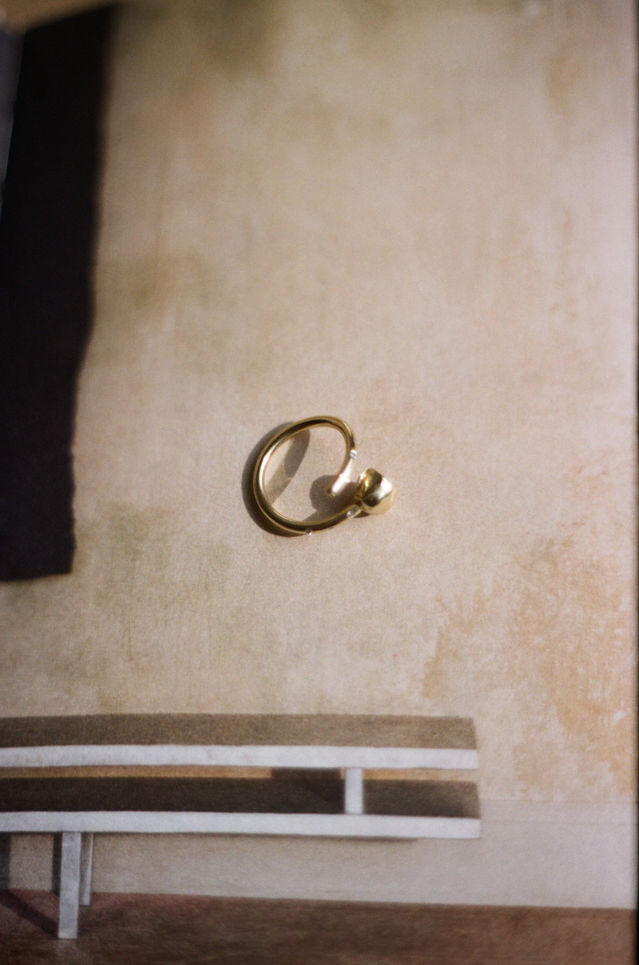 pink opal tulip ring