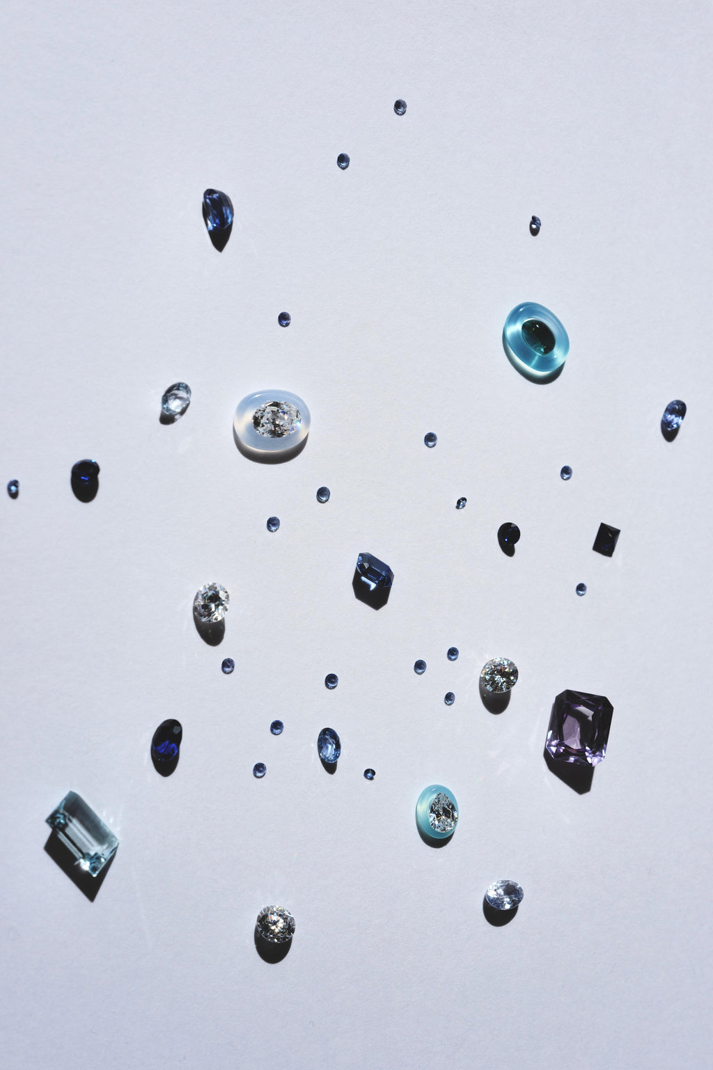 onyx pale blue sapphire eclipse ring