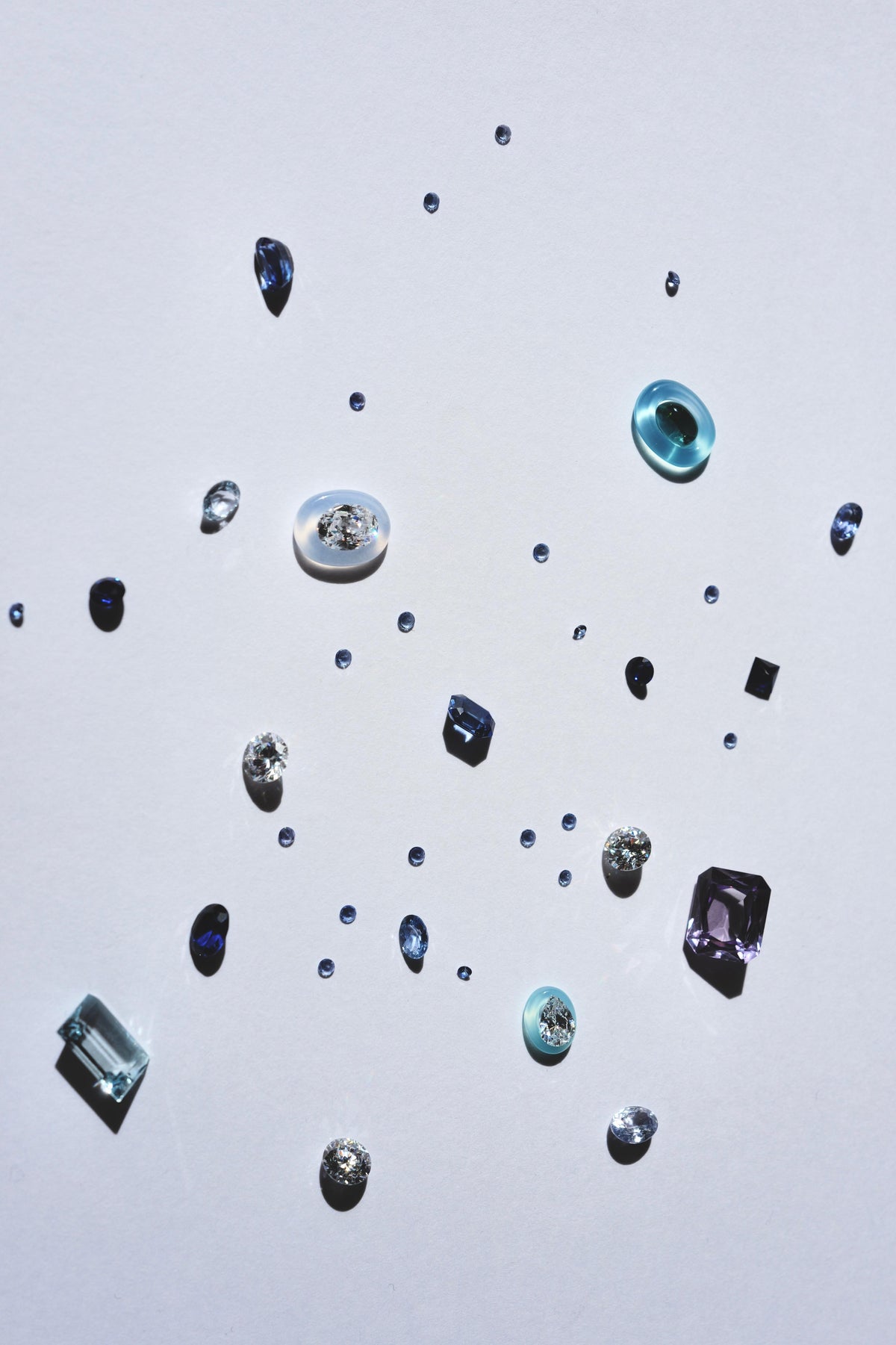 onyx pale blue sapphire eclipse ring