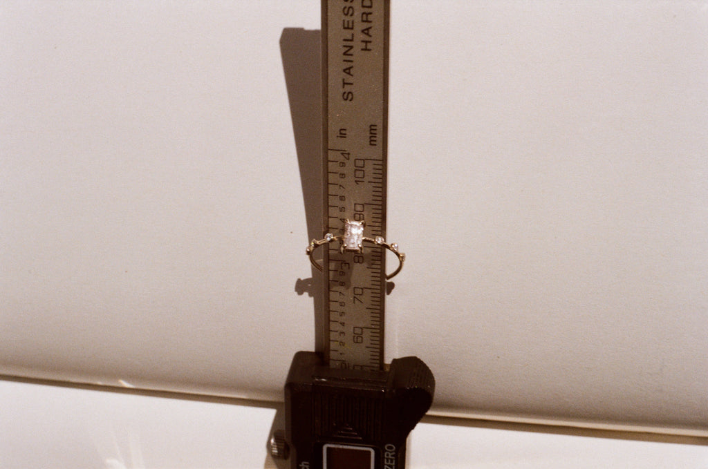 pale pink sapphire 18k white gold ring