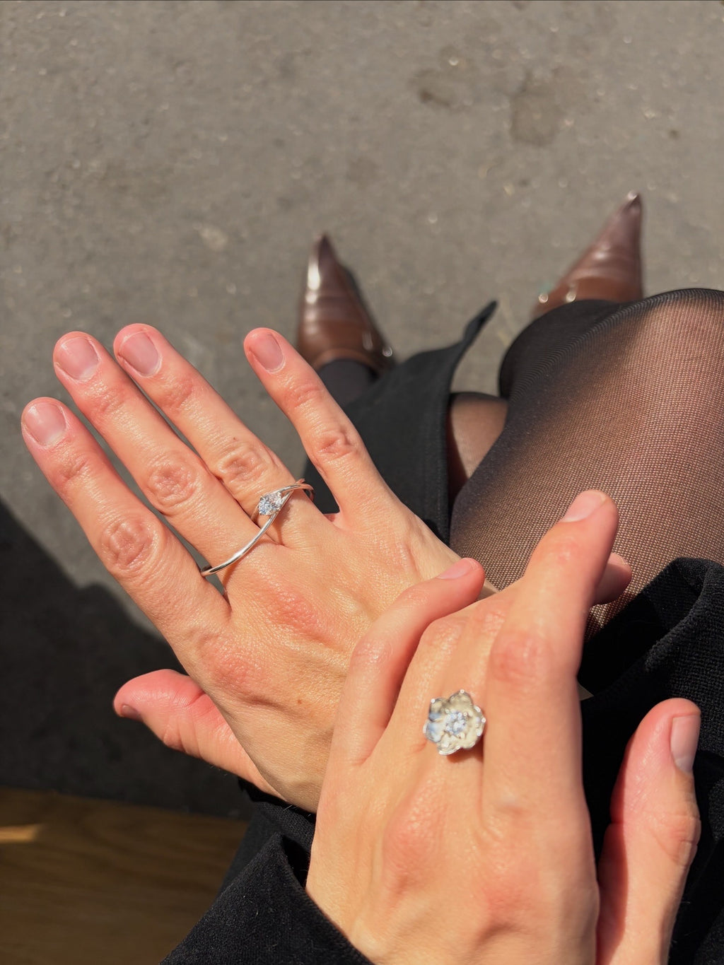 infinite east-west diamond ring