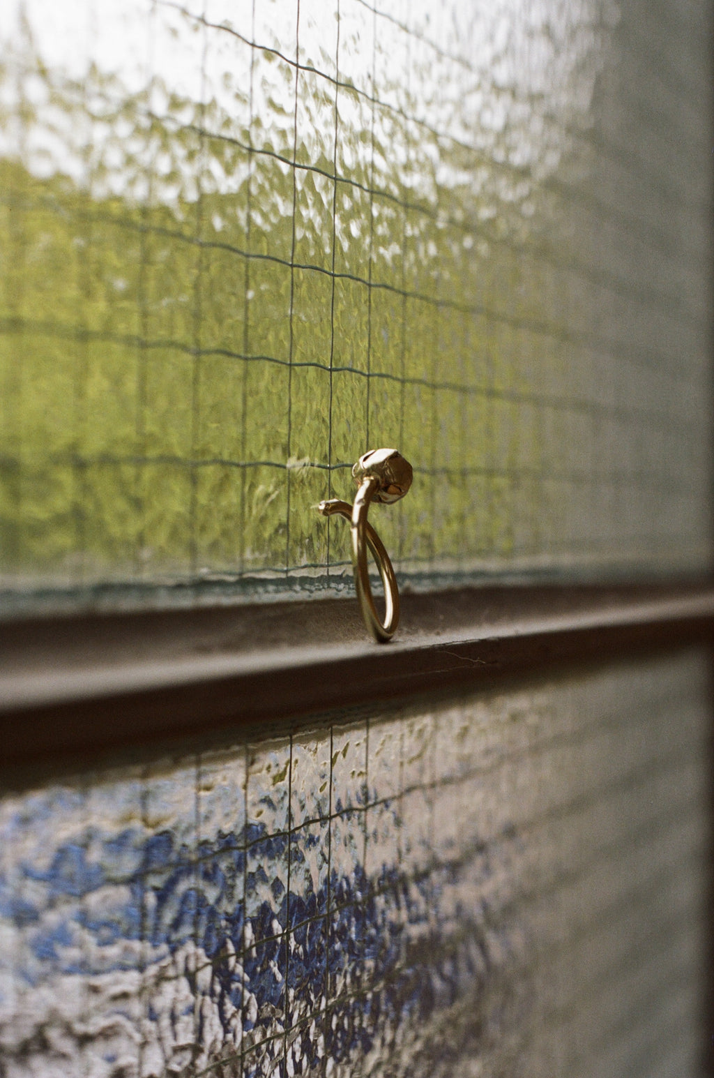 pink opal tulip ring