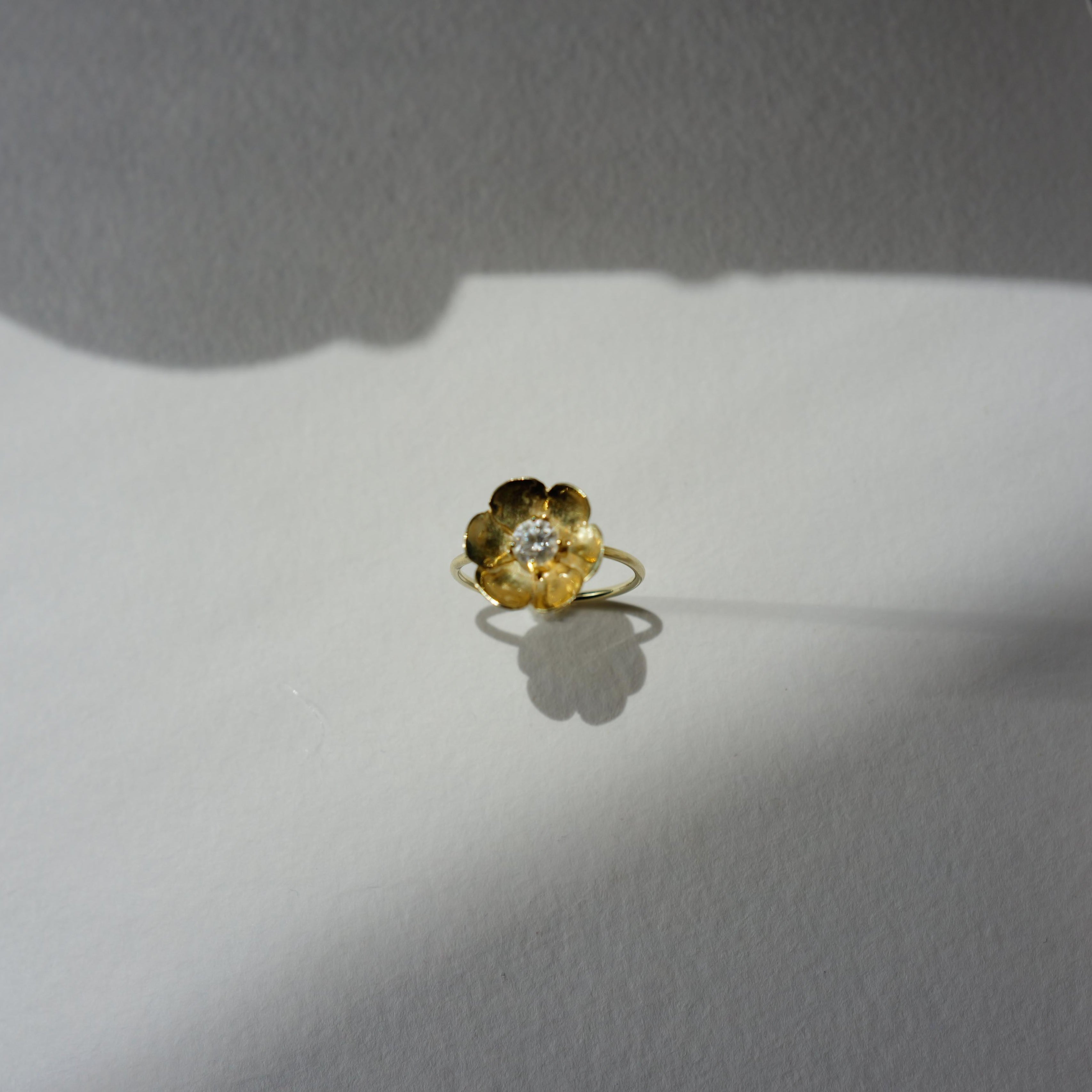 diamond poppy ring