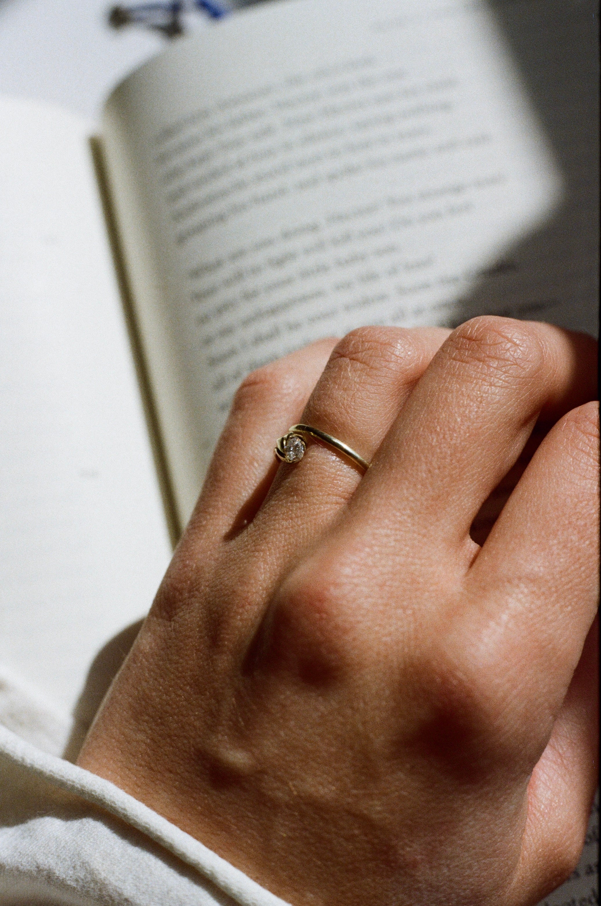 tulip ring in 14k gold