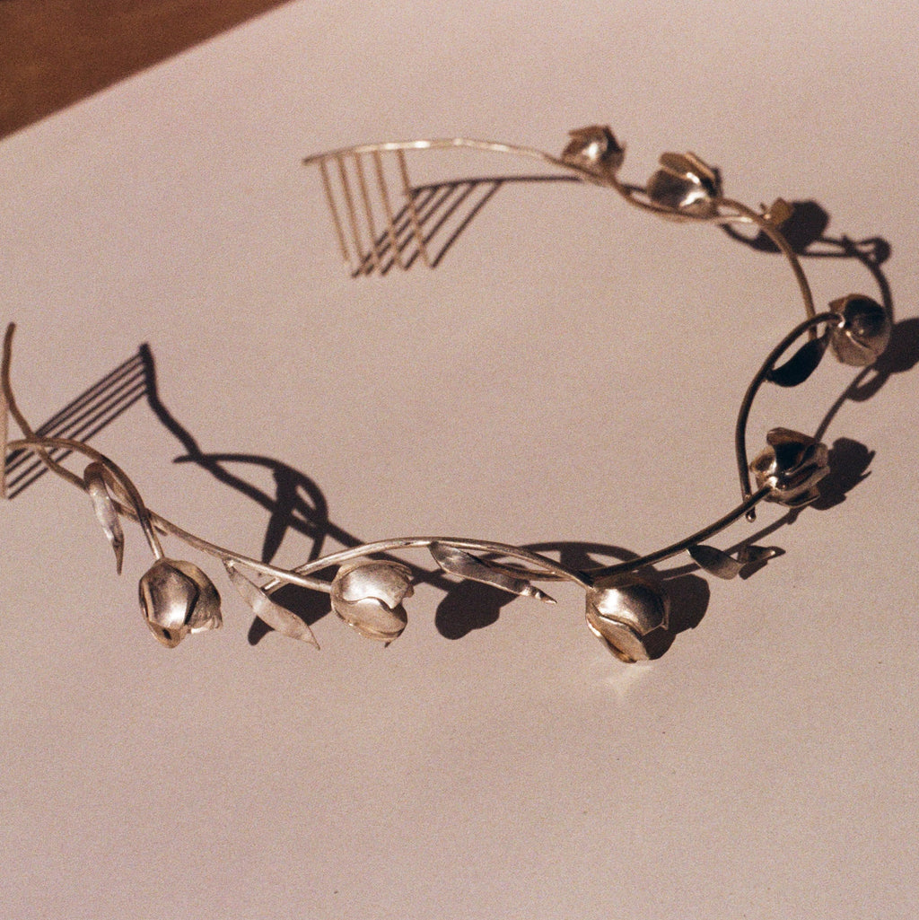 silver tulip diadem