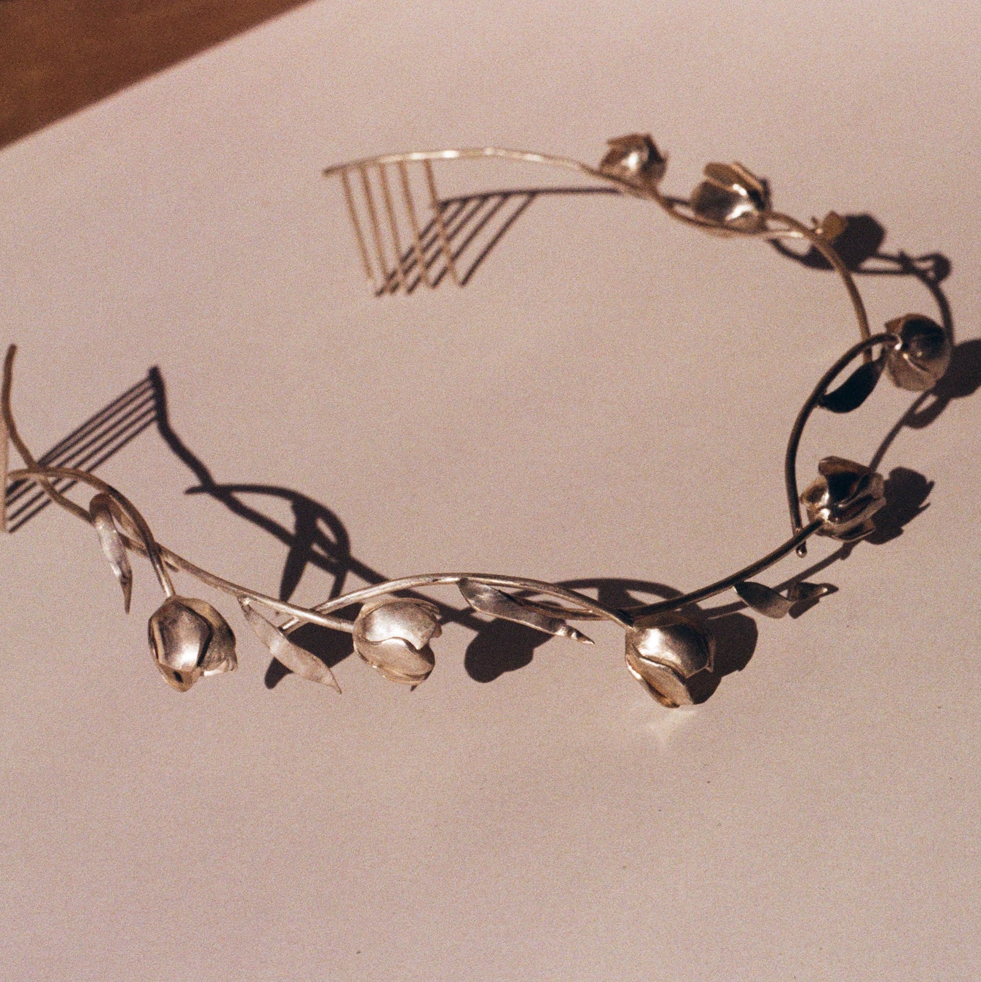 silver tulip diadem