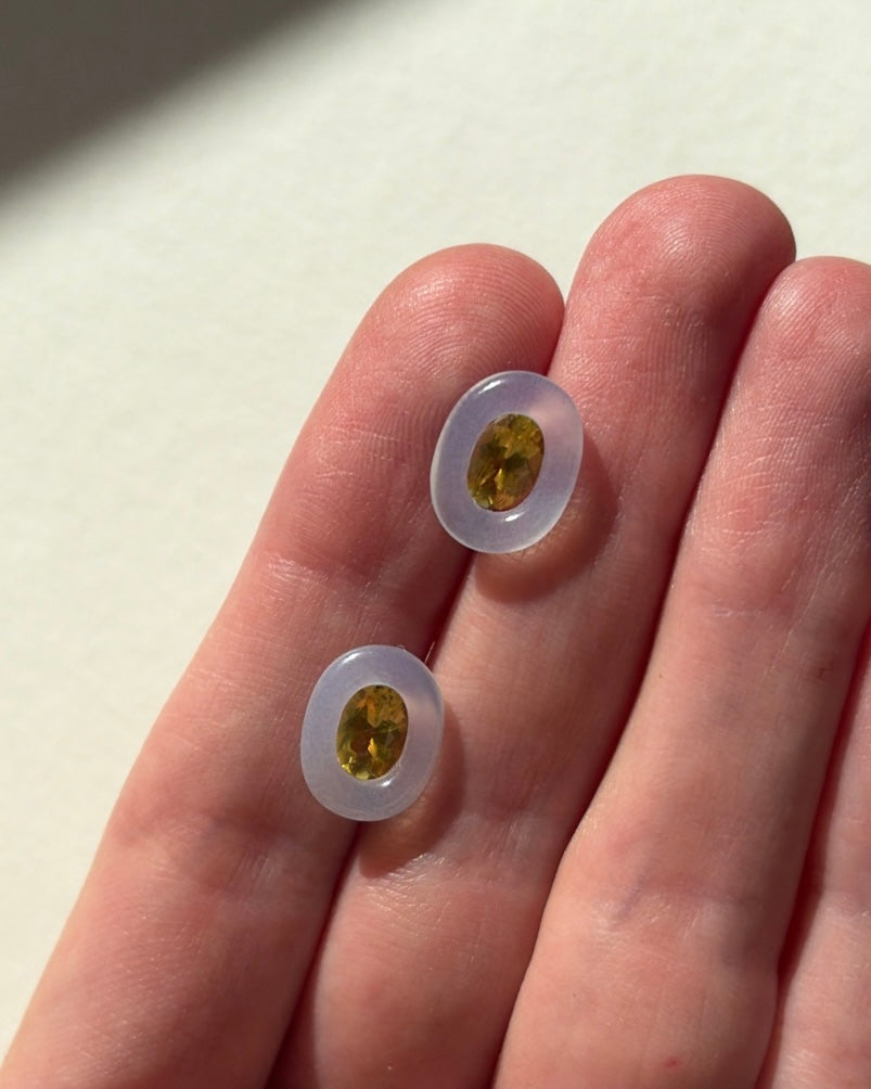 eclipse stud earrings