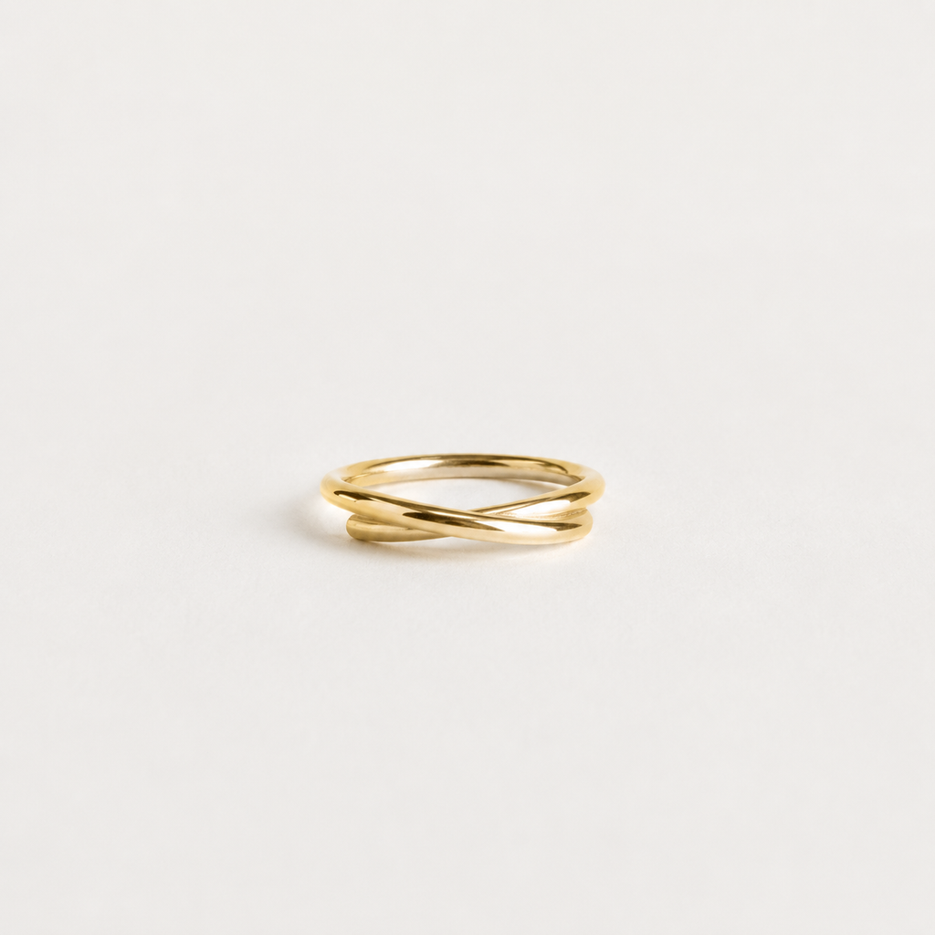 curved golden ring