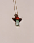 art deco gold pendant