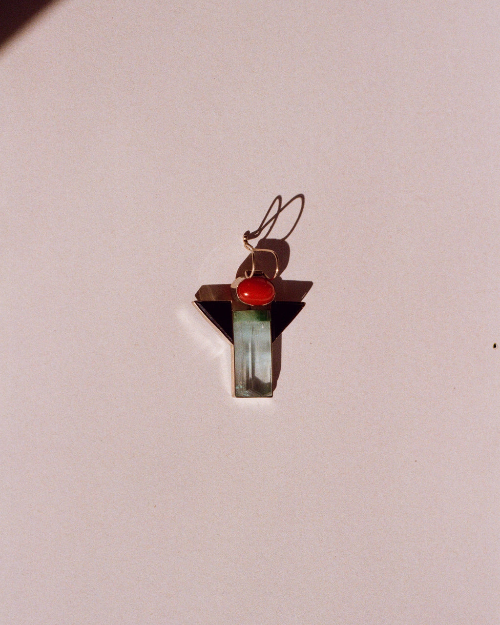 art deco gold pendant