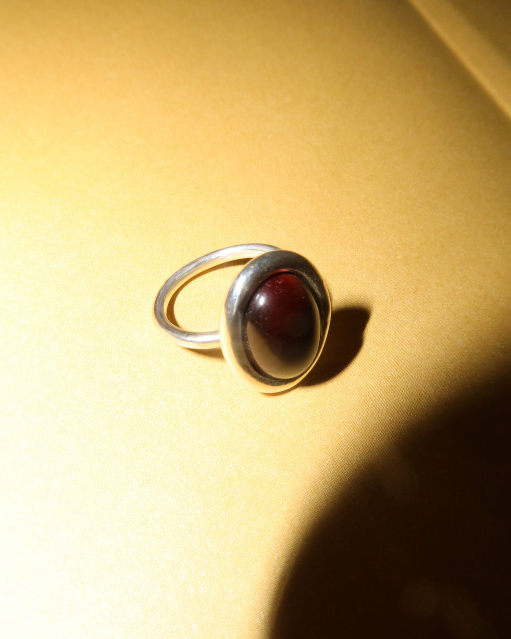 silver tiger eye ring