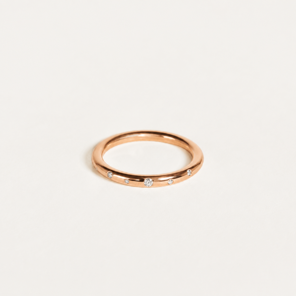 18k rose gold ring