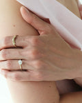 curved golden ring
