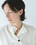 pearl gold earrings