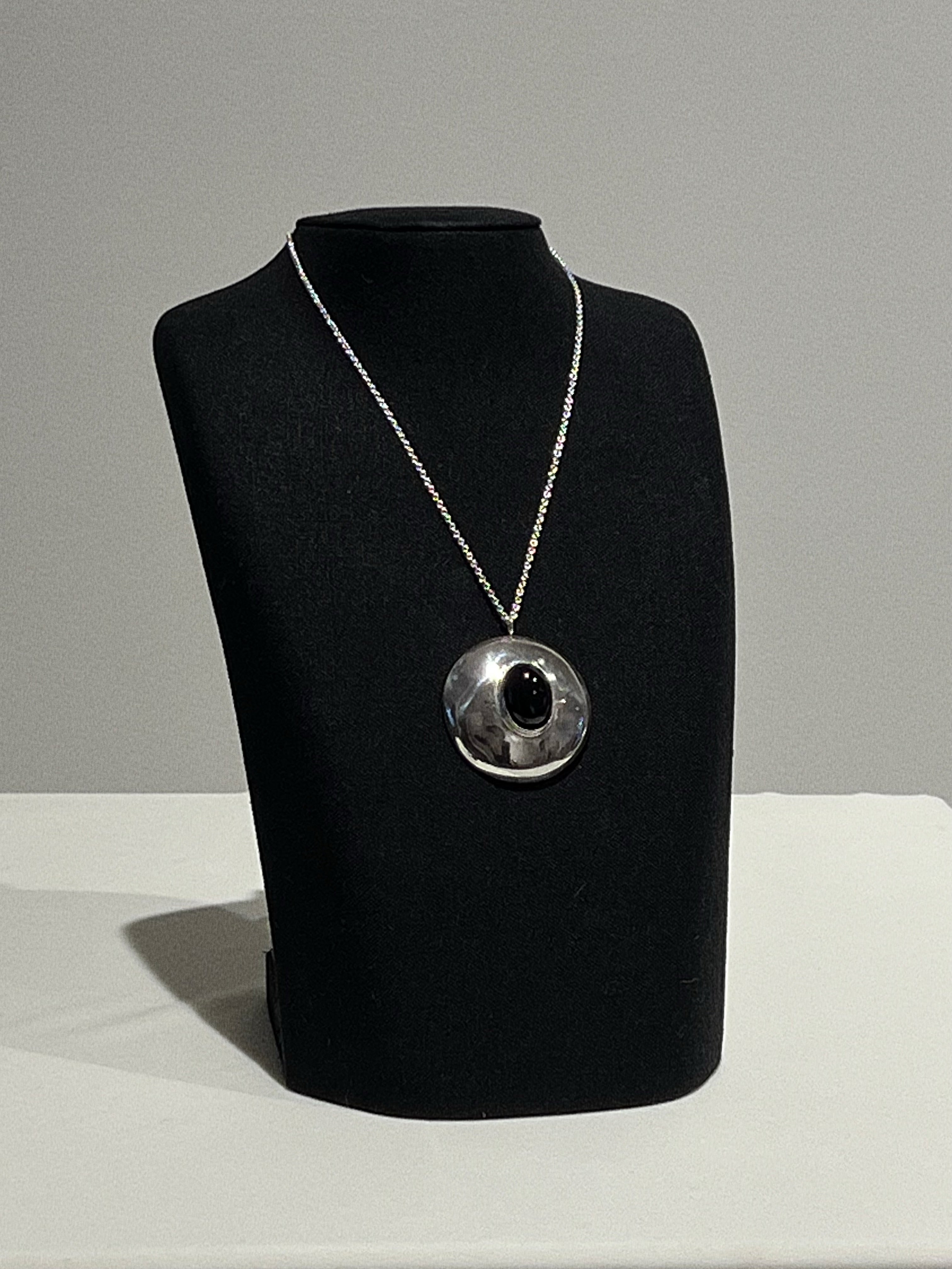 modernist onyx pendant