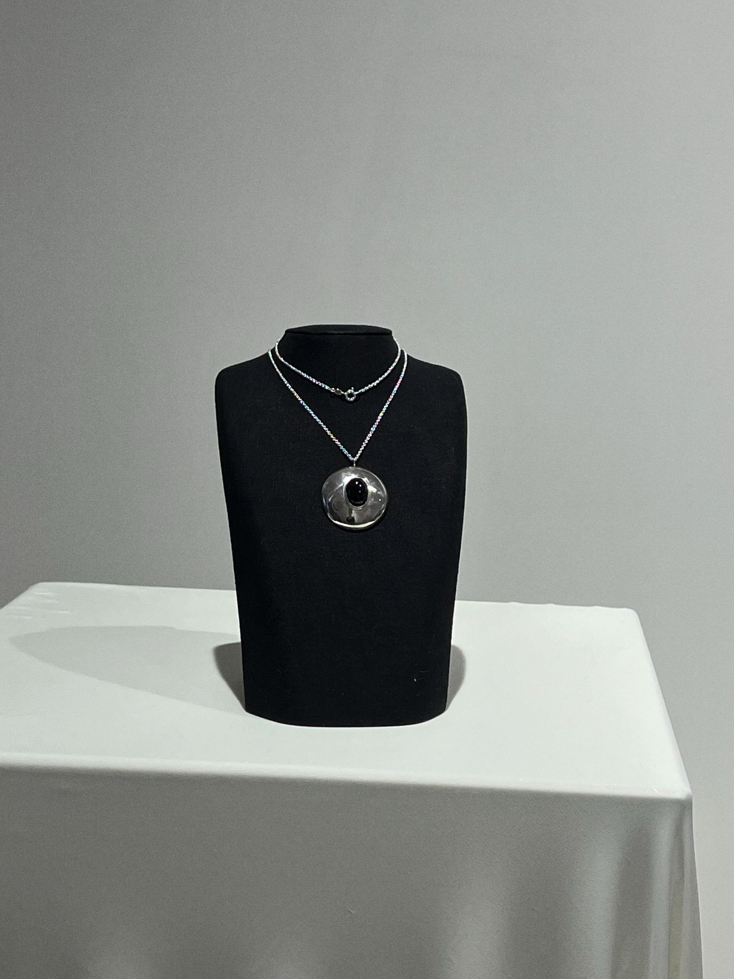 modernist onyx pendant