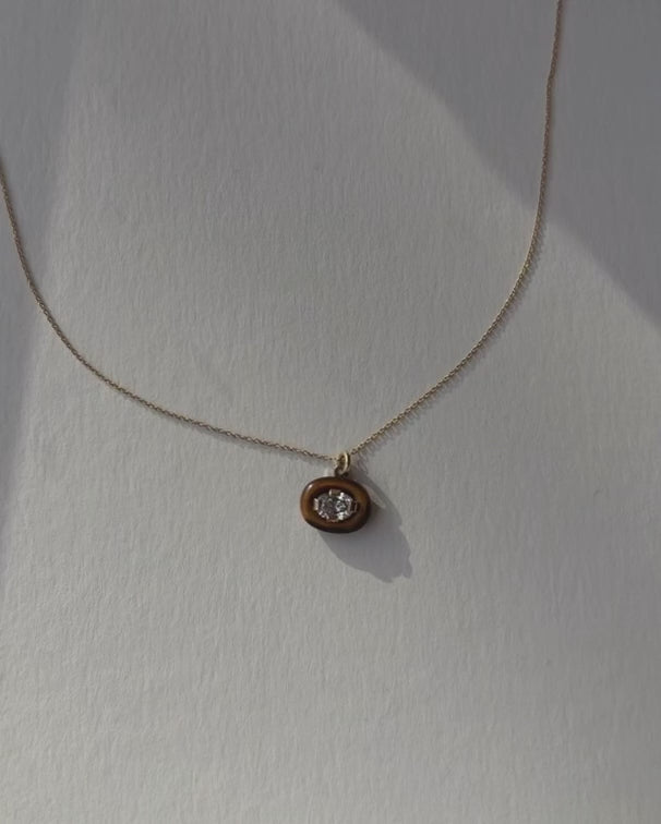 tiger eye eclipse necklace