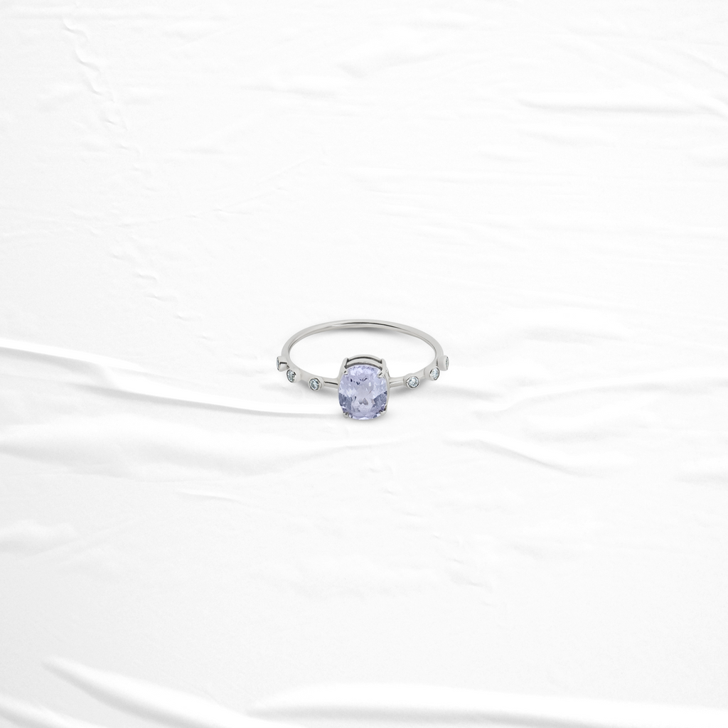 lilac sapphire ring